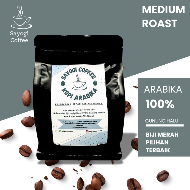 

Kopi Arabika Gunung Halu 100 gram - Bubuk / Biji - Premium Arabika Coffee