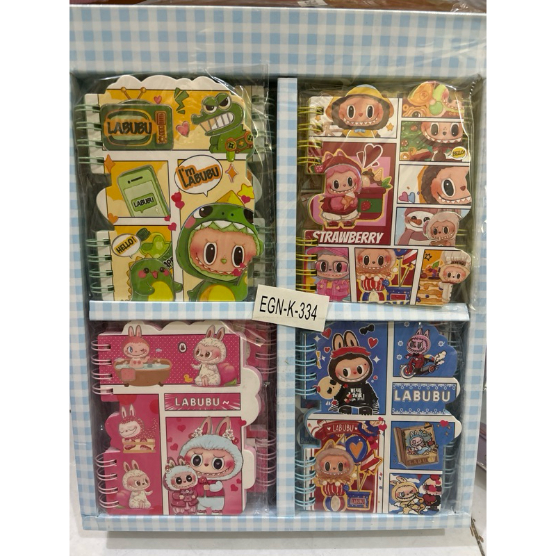 

1 BOX NOTEBOOK LABUBU the MoNster ISI 24