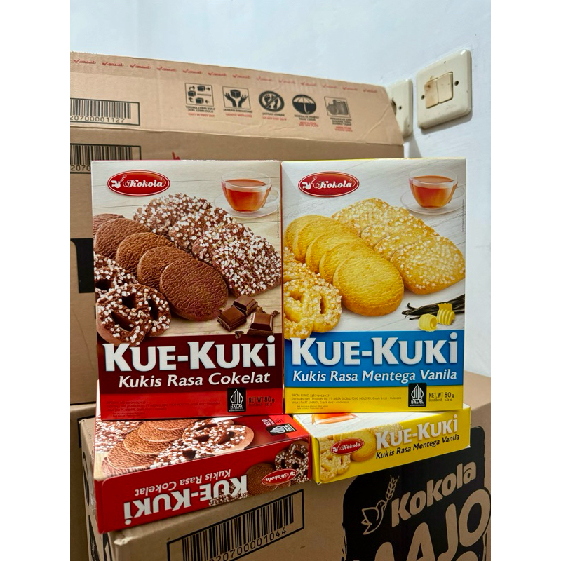 

KUE KUKI kokola box 80gr 1 karton isi 24pcs