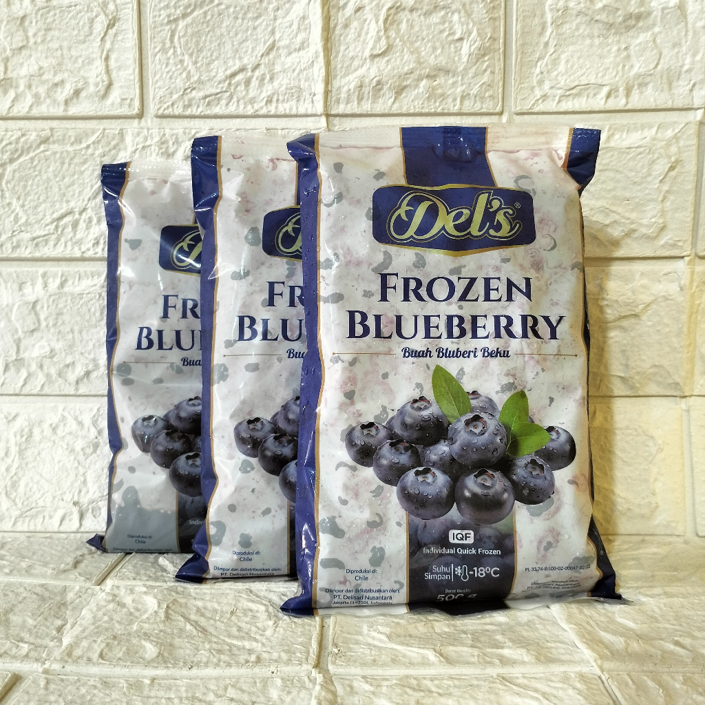 

Del's Frozen Blueberry Buah Bluberi Beku 500gr