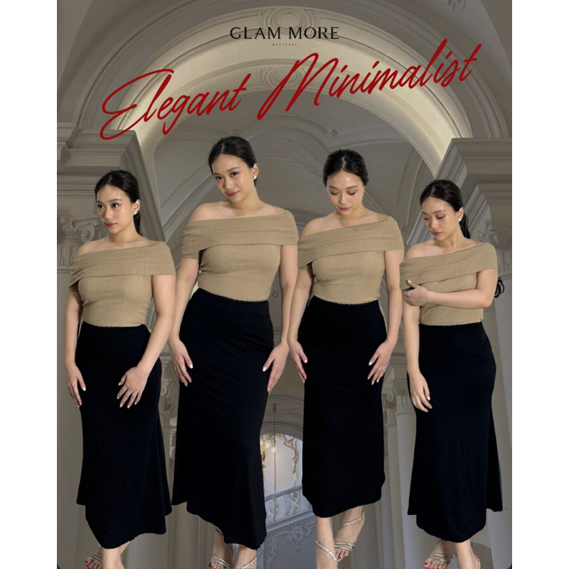 GLAM MORE | ariel maxi skirt / maxi skirt / rok estetik / rok aesthetic / aesthetic skirt / pinteres