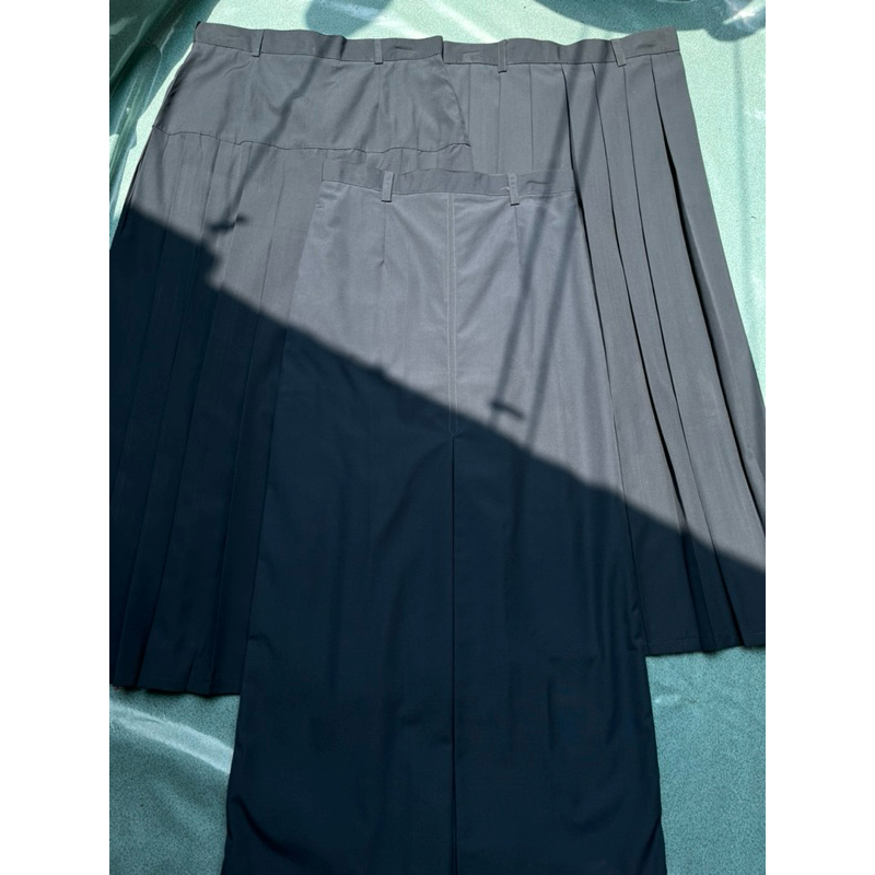 seragam sekolah Rok abu abu sma bahan premium famatex rok rempel,bawah pinggang,span