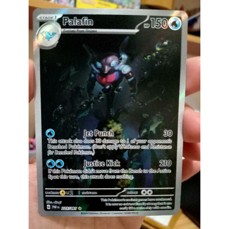 KARTU POKEMON PALAFIN AR ENGLISH HOLO NOT MINT