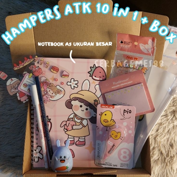 

Serba Murah serbagemes88 PAKET ALAT TULIS 1 in 1 HAMPERS KADO GIFT STATIONERY SET FANCY ALAT TULIS SET STATIONERY SET FANCY PULPEN DAN BUKU SOUVENIR HADIAH