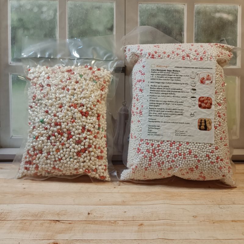 

sagu mutiara pacar cina berkualitas import kemasan 1kg & 500gm