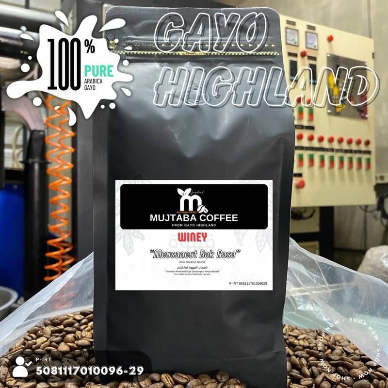 

KOPI ARABIKA GAYO, PROSES WINEY 1000 GRAM