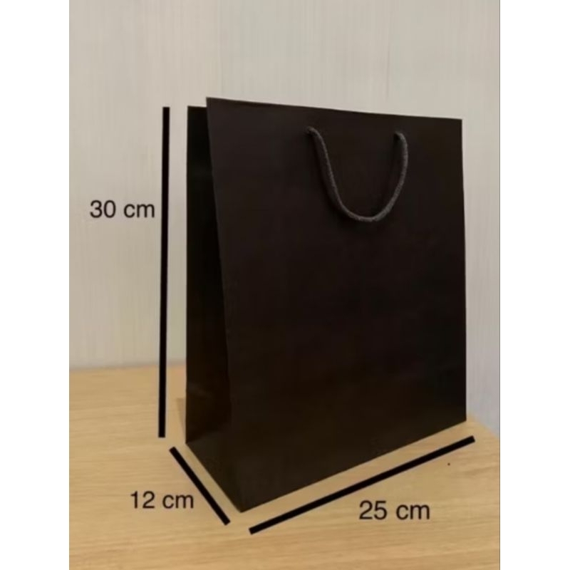 

Paperbag tas hitam polos 25x30