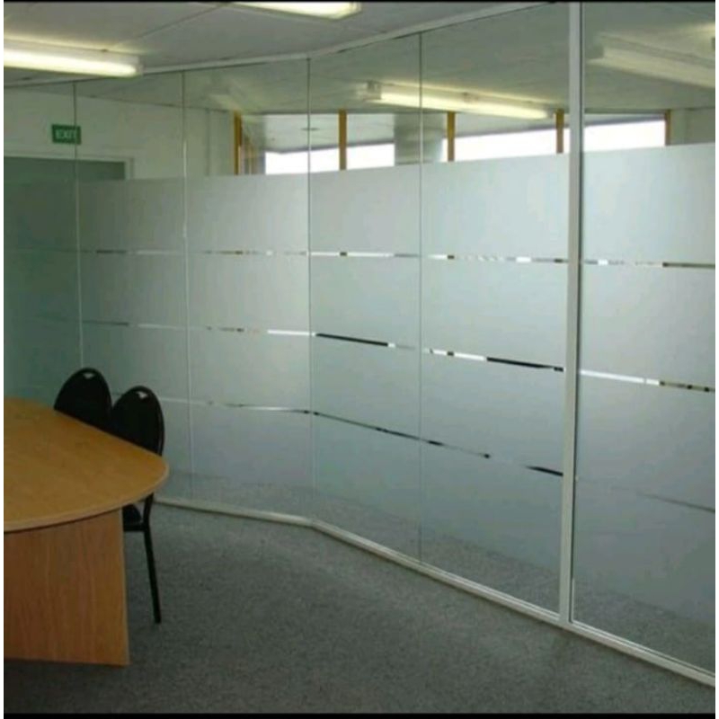 Stiker Kaca Sunblast, Stiker Kaca Motif Buram / Es, Stiker Kaca Jendela Rumah Dan Gedung