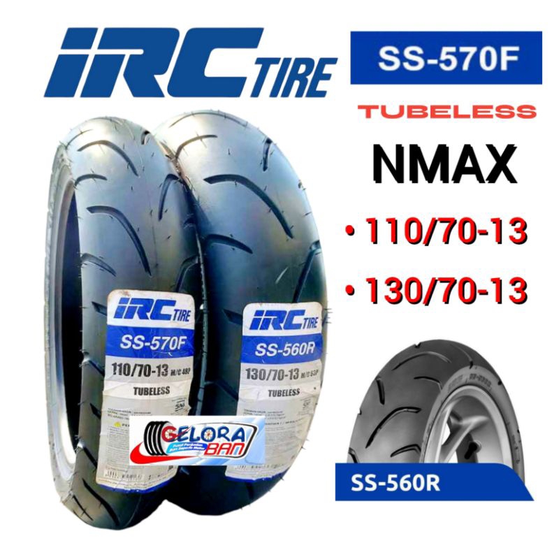 Ban Irc 110/70-13 Ban 130/70-13 Tubeless ban montor NMAX ban tubles ring 13 ban irc ss560r 130/70-13