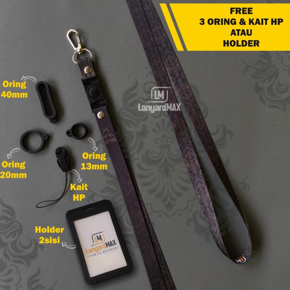 

Diskon sd 2 Lanyard Batik Nelumbo 15 cm by LanyardMAX