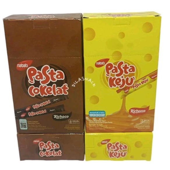 

Nabati Pasta keju 1 box isi 30 pcs nabati Pasta coklat murah