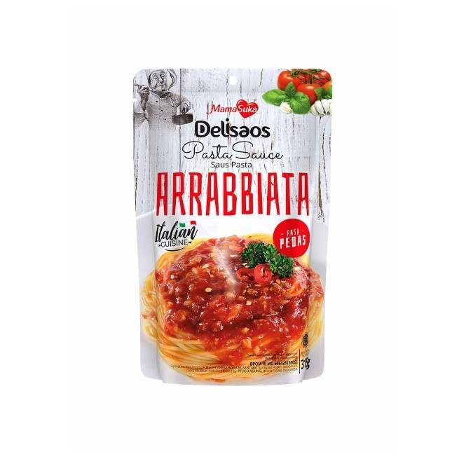 

Mamasuka delisaos saus pasta arrabbiata 315 gr