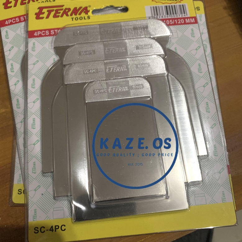 New Arrival  ASLI 1 KAPI SET ETERNA 4 PCS KAPI SET STAINLESS STEEL  CAT SCRAPPER GAGANG KARET SCRAP 