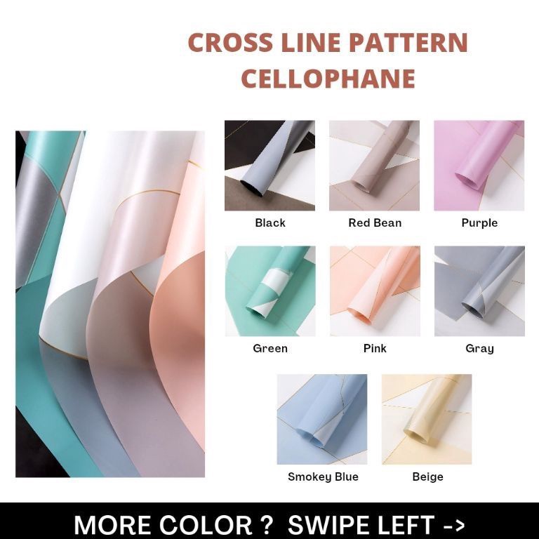 

Penjualan Spesial 2 lembar Kertas Buket Cross Line Flower Wrapping Kertas Bunga Flower Paper Cellophane Paper