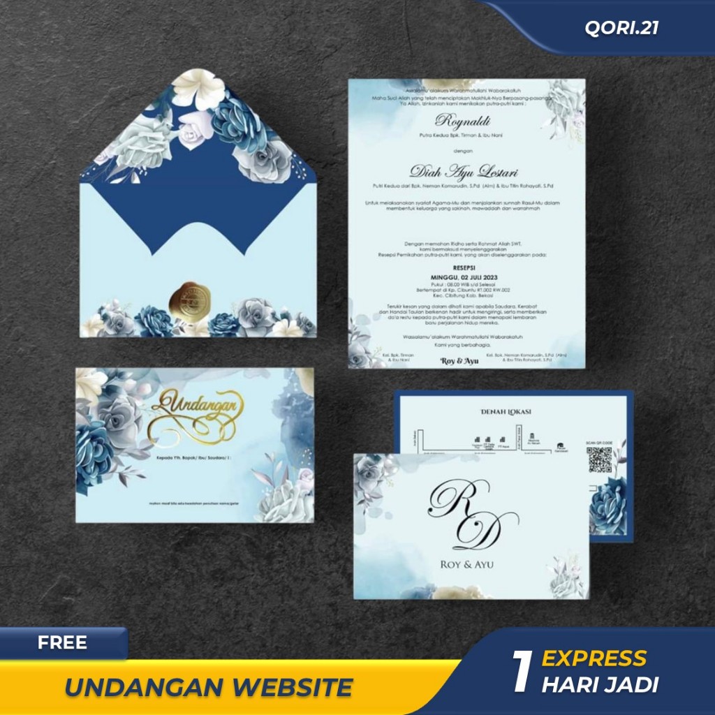 CETAK UNDANGAN PERNIKAHAN KHITANAN AESTHETIC ELEGANT SIMPLE MURAH CUSTOM FOTO UNDANGAN AMPLOP HARD C