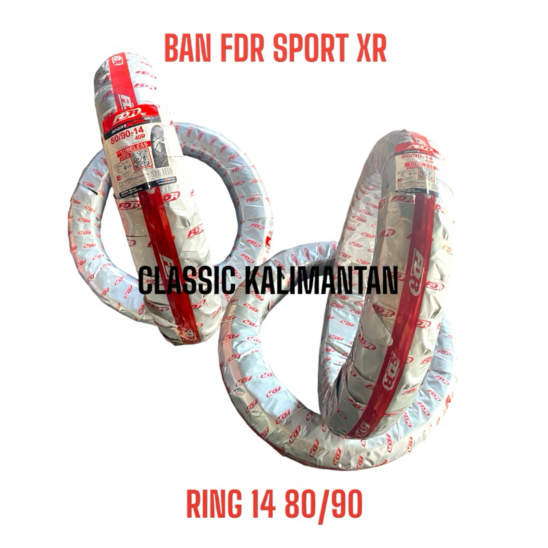 BAN SPORT XR TIRE MATIC RING 14 80/90 TUBELESS SPORT XR MATIC FDR