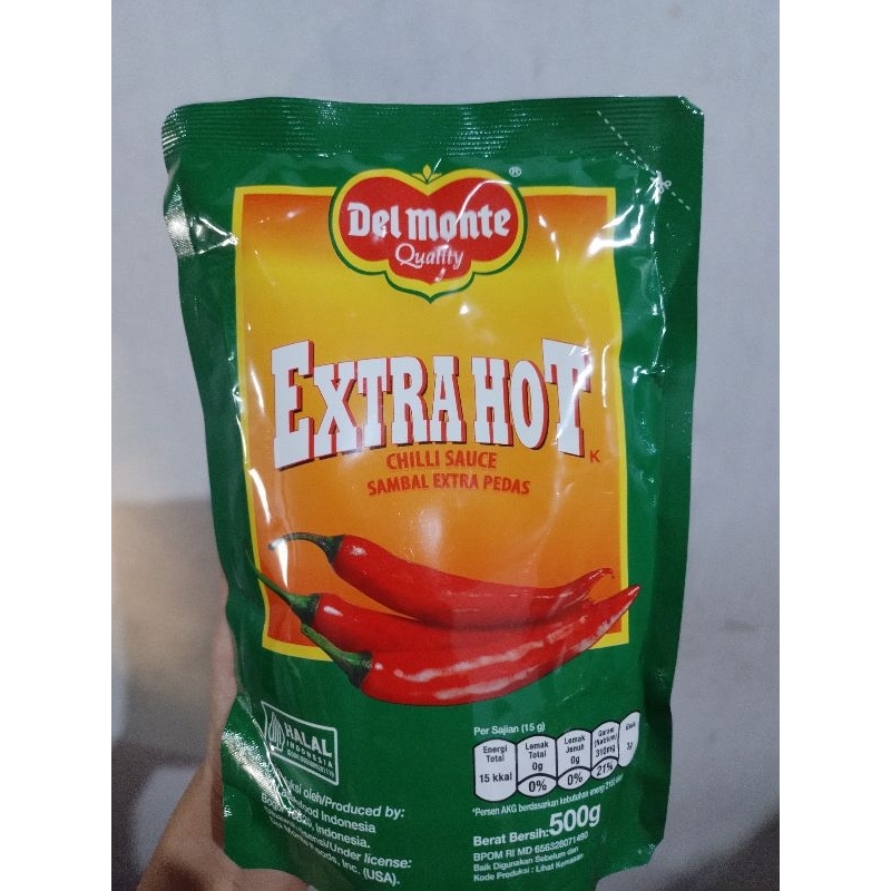 

Delmonte Saus Extra Hot Chili Pouch 500g