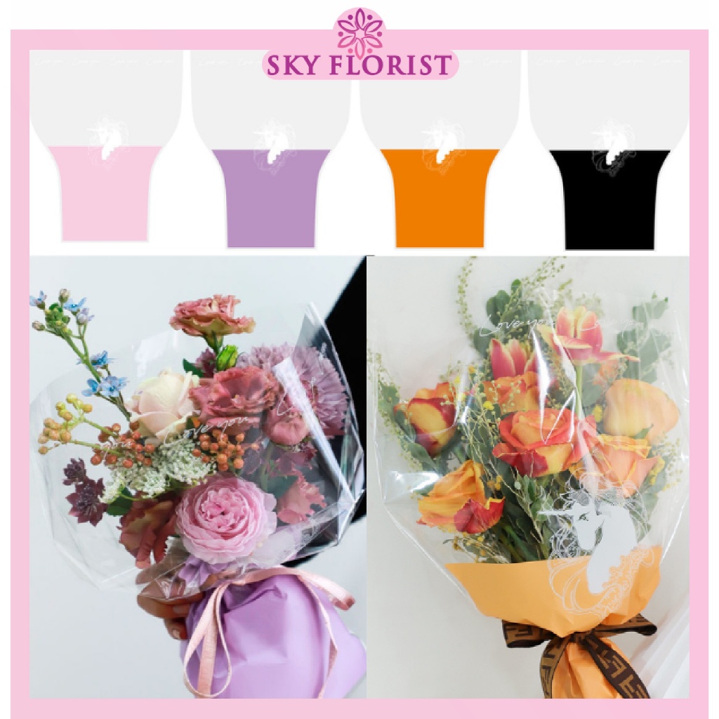 

Kertas Pembungkus Buket Wrapping Plastik Mawar Single Rose Ecer KB6150