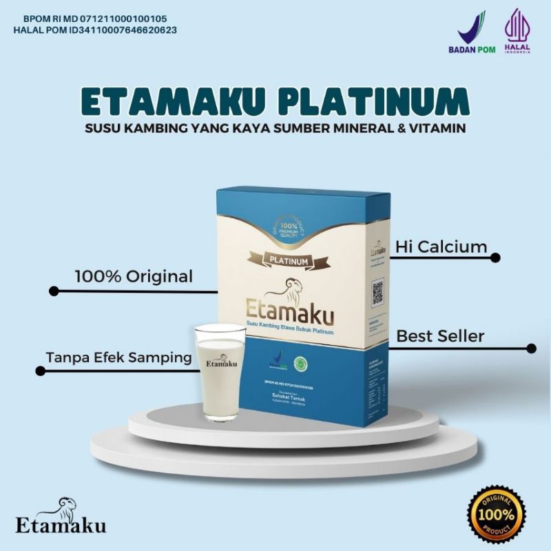 

Susu Kambing ETAMAKU Platinum - Susu Kambing Etawa Untuk Pernafasan - Susu Bubuk Etawa