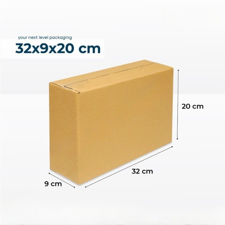

10 Pcs Box Penyimapanan File Dokumen 32x9x20 Cm Kardus Packing Barang Coklat Polos Dus Hampers