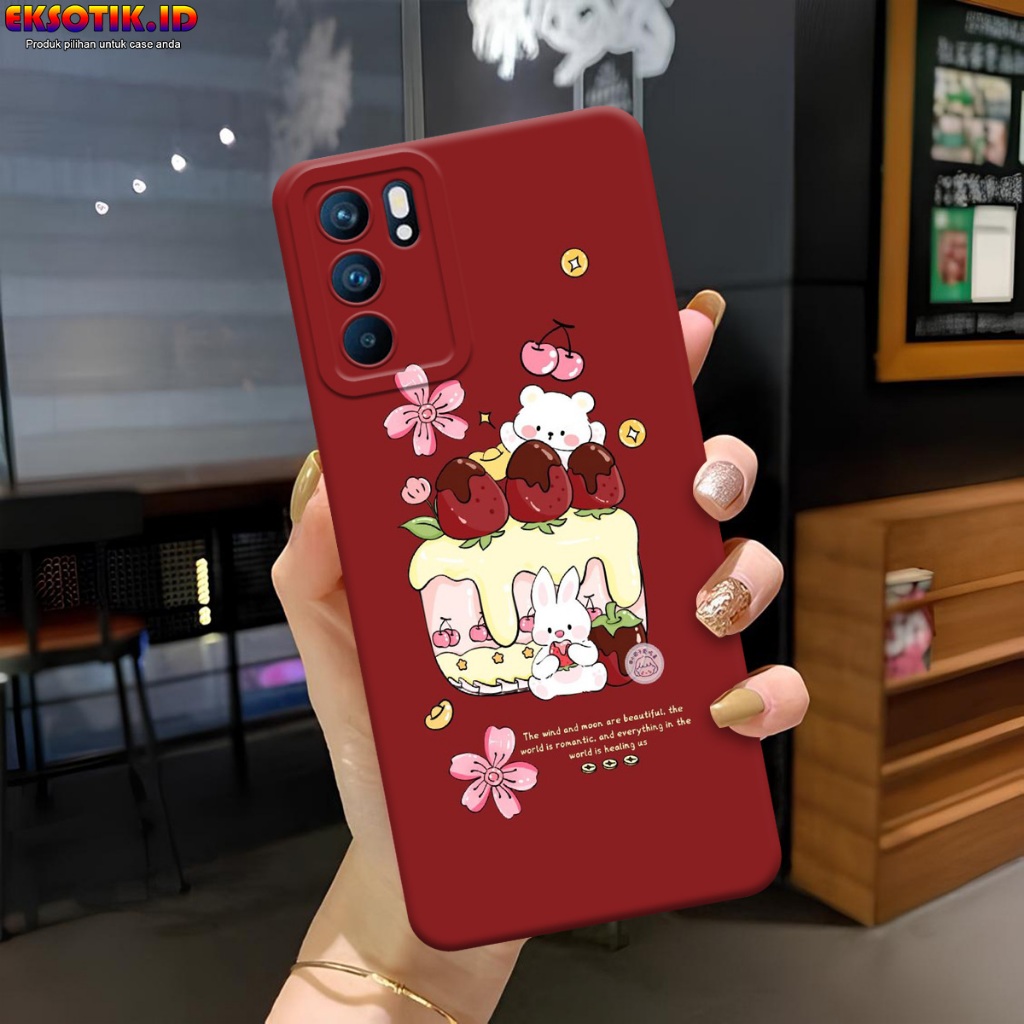 Case Oppo Reno 6 5G - Casing Oppo Reno 6 5G  - Fashion Case - Silikon Oppo Reno 6 5G  - Motif Keren 