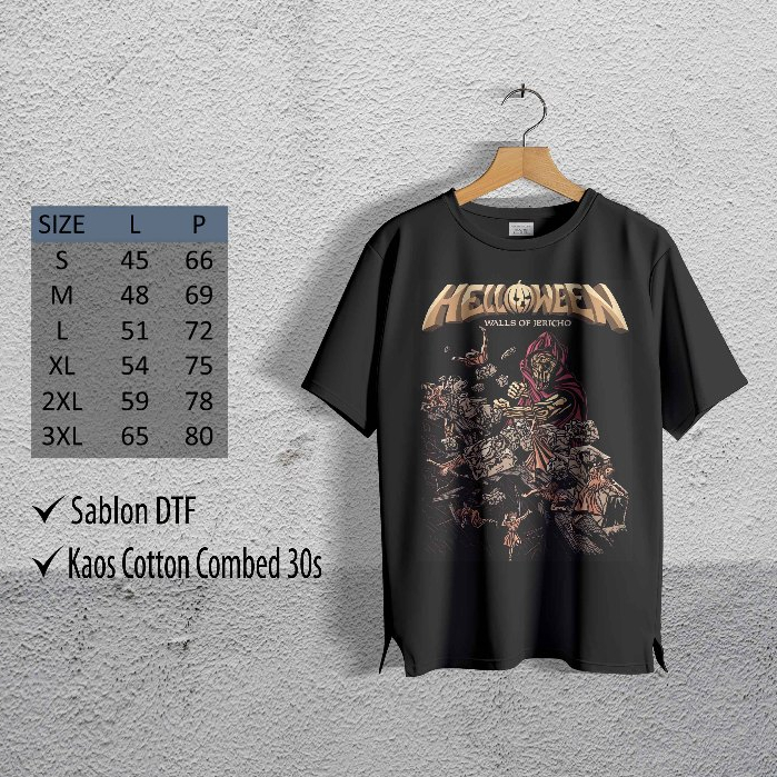 Kaos Band Helloween T-Shirt Metal 02