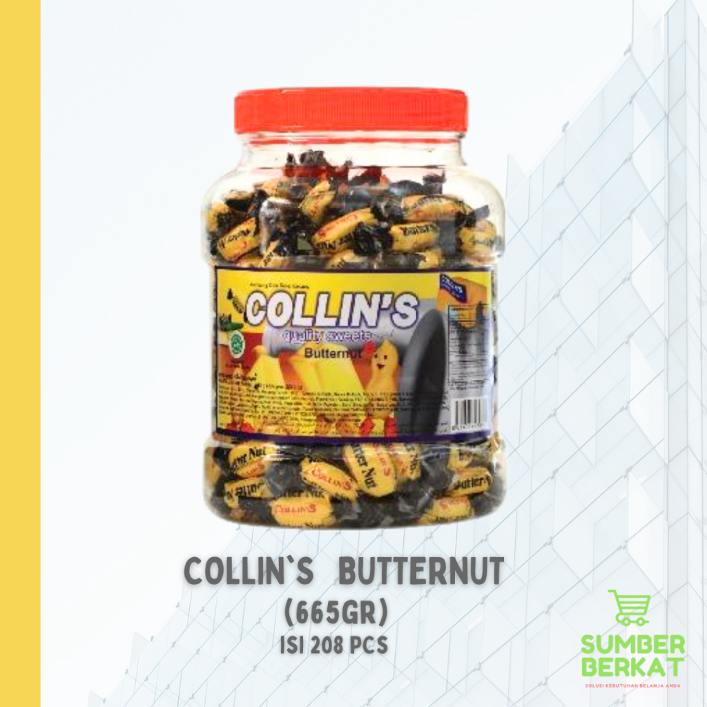 

COLLINS BUTTERNUT TOPLES ISI 208 butir Permen Kacang