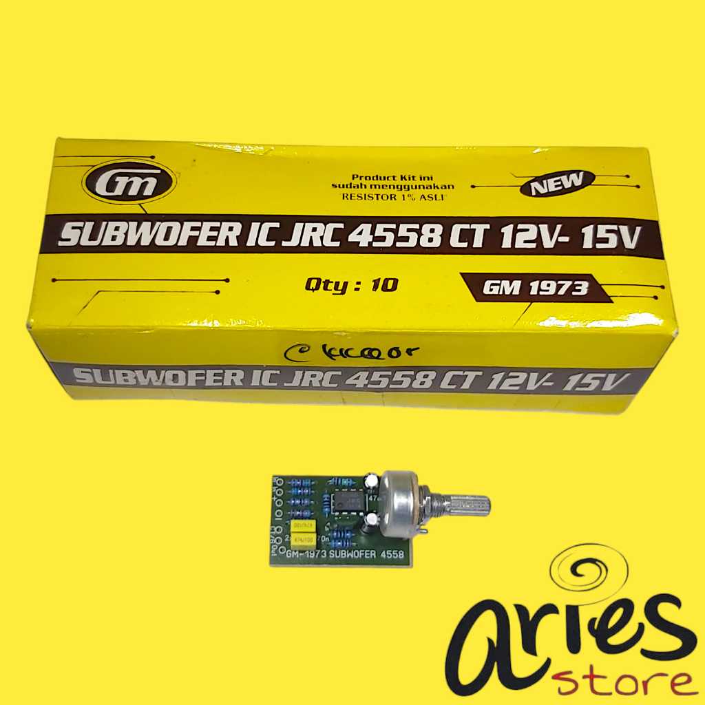 KIT SUBWOFER IC JRC 4558 CT 12V - 15V GM 1973