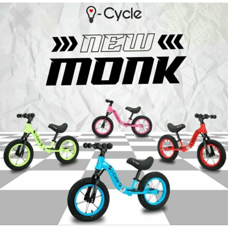 Sepeda Anak Push Bike Balance I-Cycle Monk Pushbike icycle