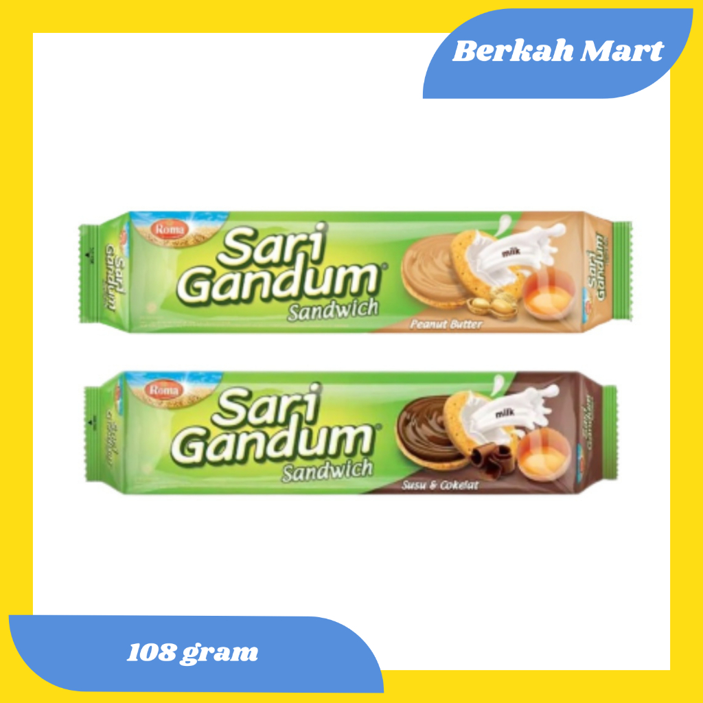 

SARI GANDUM SANDWICH RASA PEANUT BUTTER & SUSU COKELAT - KEMASAN 108 GRAM