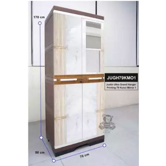 LEMARI PLASTIK GANTUNG JUMBO LEMARI PAKAIAN PLASTIK CLUB