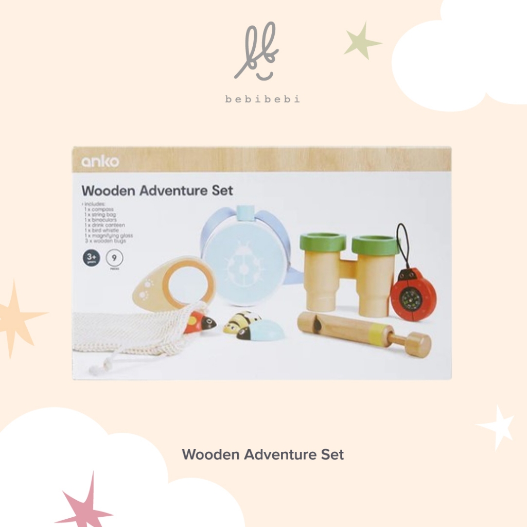 Hadiah Ulangtahun Anak Mainan Edukasi Kayu Petualangan - ANKO Wooden Adventure Set