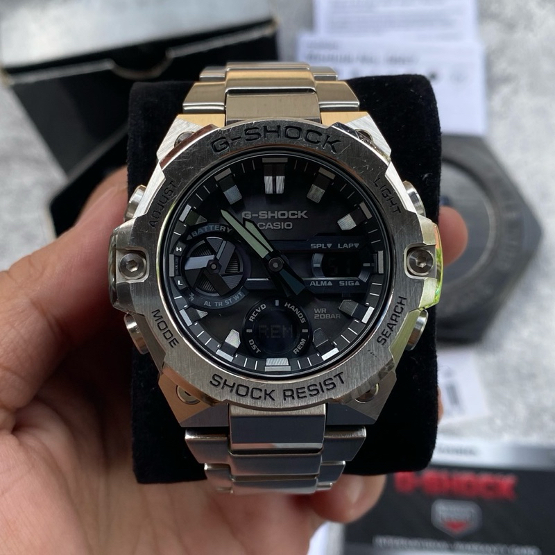 Jam Tangan Pria G-Shock GST-B400D-1A G-STEEL Original Second