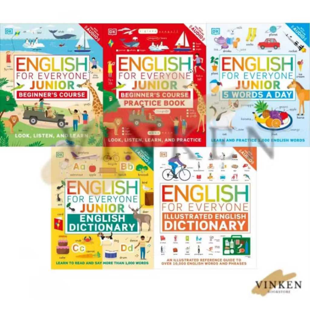 

{VINKEN} English for Everyone Junior Beginners Course 5 Words a Day Dictionary