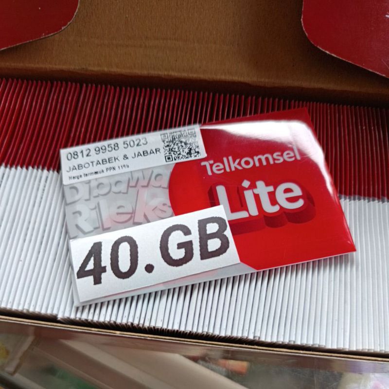 kartu perdana telkomsel 40.GB