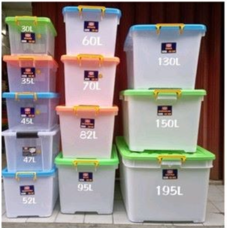 Rak Serbaguna/Kontainer warna warni/Kotak Box Gajah
