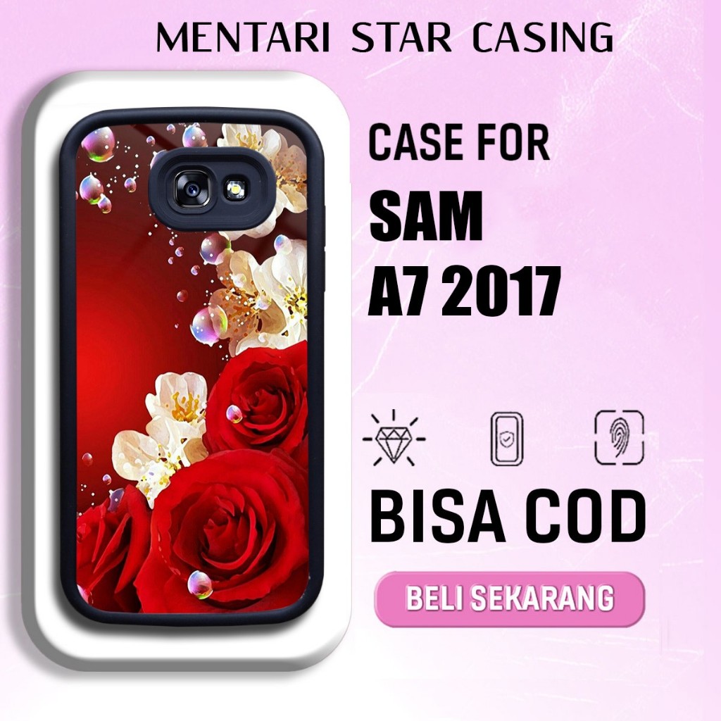 Casing Samsung A7 2017 Bunga Terbaru Case Samsung A7 2017 Terlaris Casing Hardcase Softcase Glosy