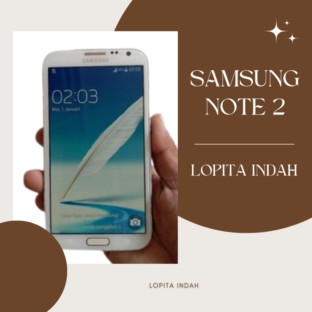 Hp murah Samsung Galaxy Note 2 GT-N7100 seken, second siap pakai