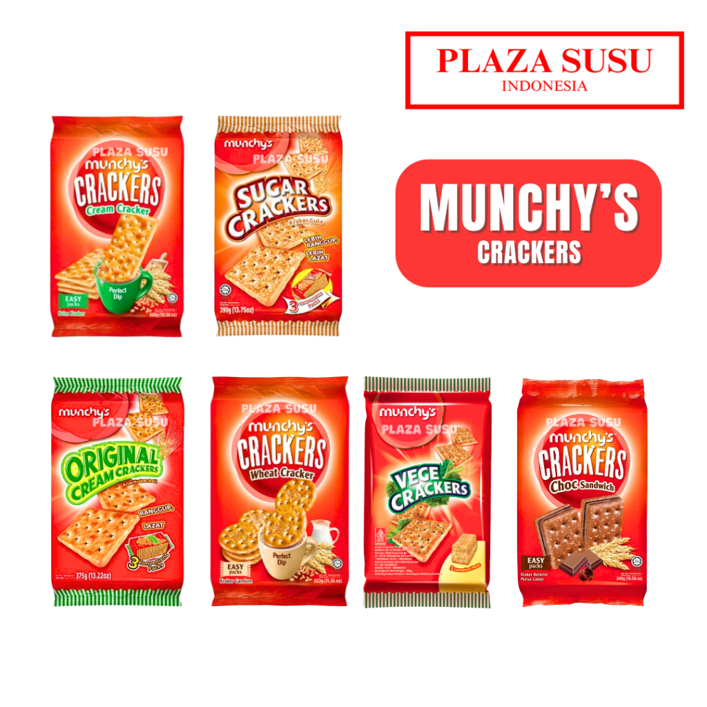 

BISCUIT CRACKER MUNCHY'S CREAM MUNCHYS ORIGINAL CHOCOLATE SANDWICH VEGETABLE KREKERS WHEAT