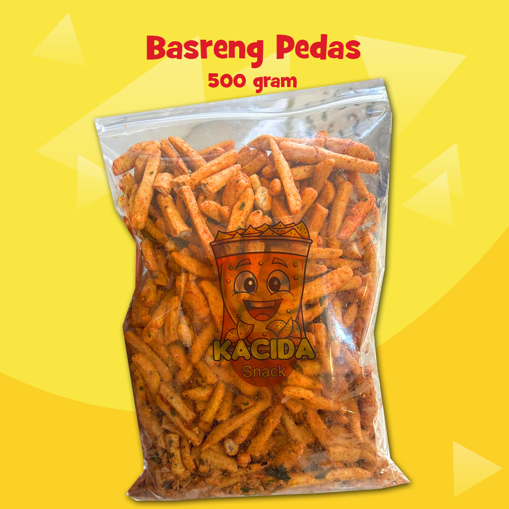 

Basreng Pedas Daun Jeruk Gurih Renyah 500 gram Cemilan Snack