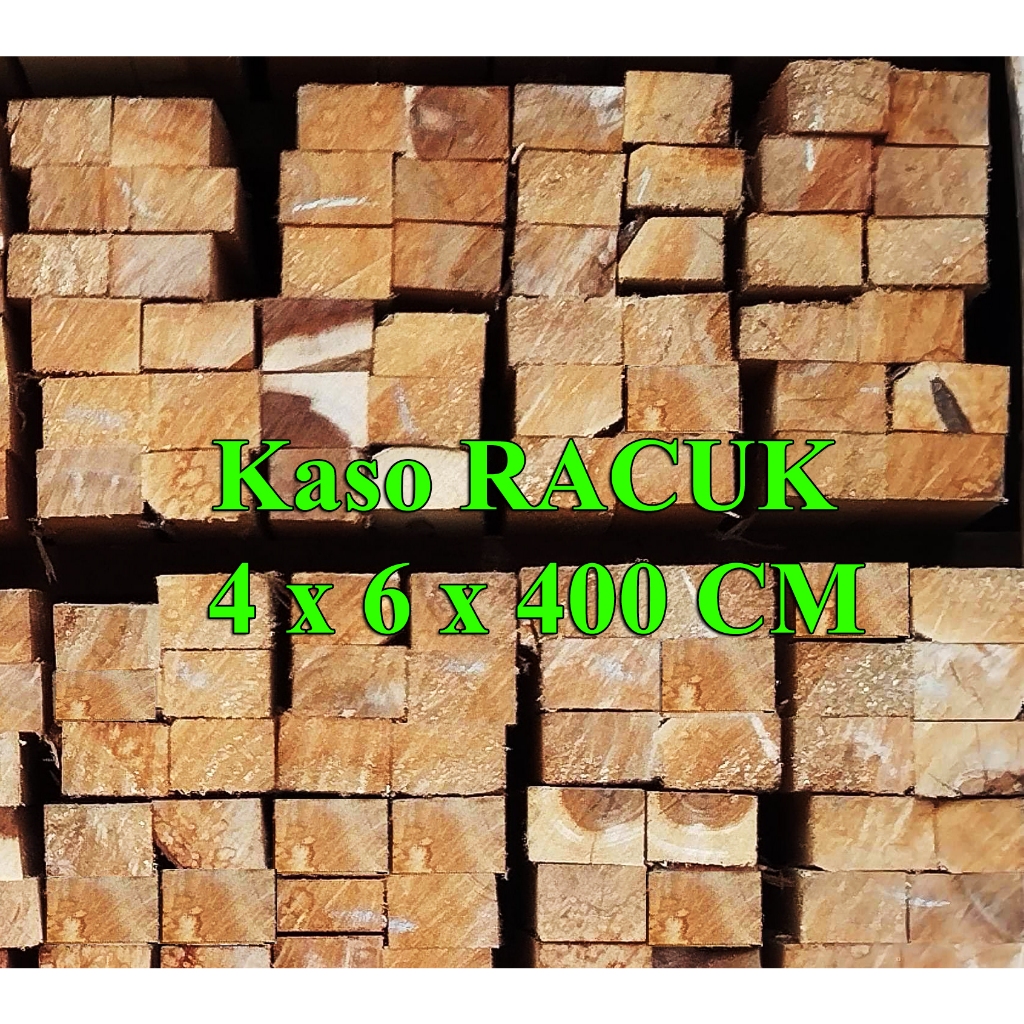 KAYU BALOK , KASO , PAPAN RACUK SUMATERA 4 METER (HARGA / KUBIK)