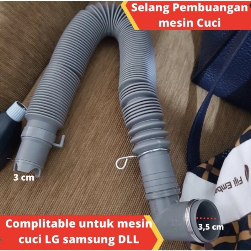 Selang pembuangan air mesin cuci otomatis samsung flexible drain hose