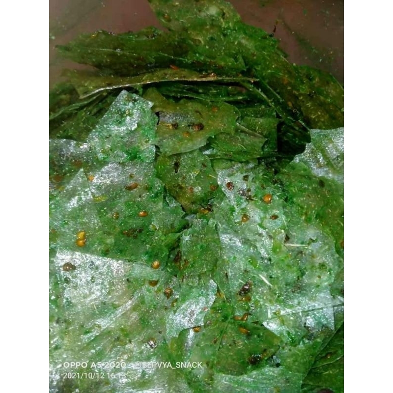 

KRIPCA KERIPIK KACA varian rumput laut pedas