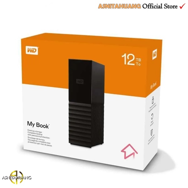 WD My Book New Design 12TB Mybook HDD Hardisk Harddisk External 3.5