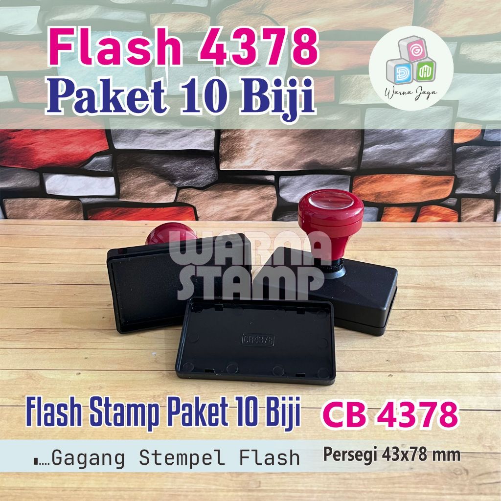 

Gagang Stempel Flash 4378 mm / PAKET 10 BIJI / Gagang Stamp Flash Persegi Panjang / Hanya Gagang Saja