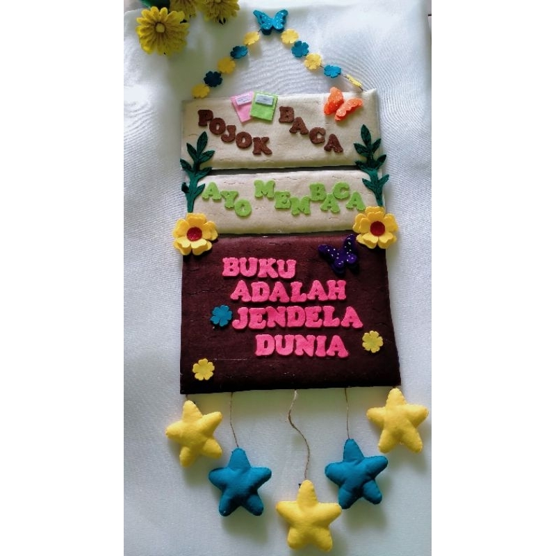 hiasan dinding kelas// edukasi anak//hiasan kelas//pojok baca