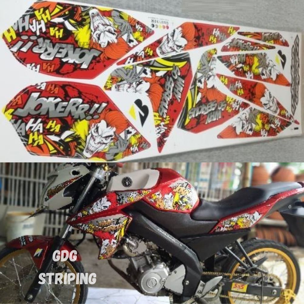 Striping Stiker Variasi New Vixion Lightning NVL Joker Murah