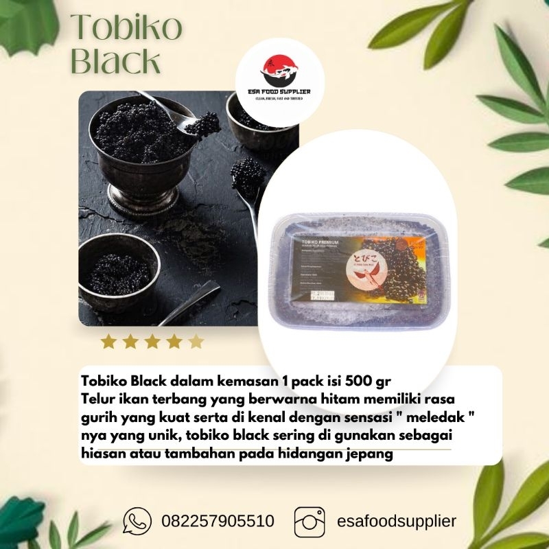 

TOBIKO BLACK TELUR IKAN (FLYING FISH) 500 GR