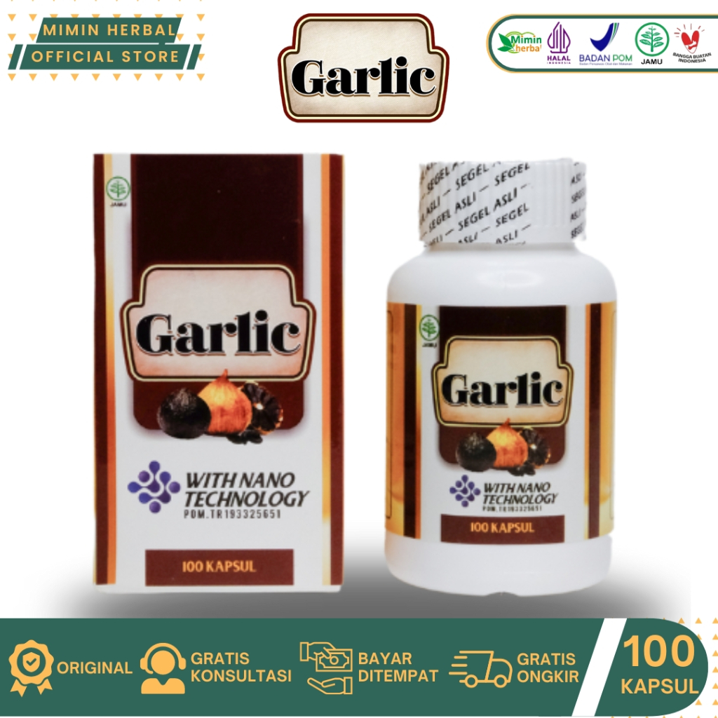 Walatra Black Garlic Kapsul Ekstrak Bawang Hitam Tunggal Asli 100 Kapsul