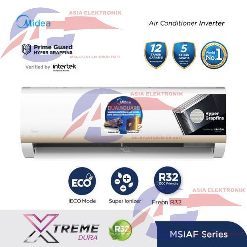 AC Midea 1/2Pk Inverter MSIAF-05CRDN2X/AC Midea Inverter 1/2Pk 05crdn